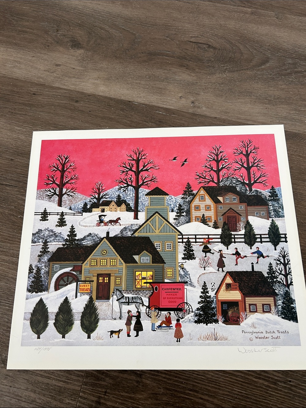 JANE WOOSTER SCOTT LIMITED EDITION LITHOGRAPH-SIGNED